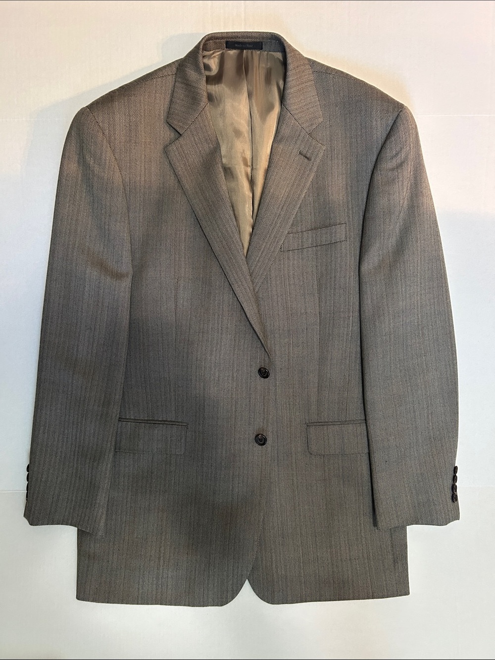 Ralph Lauren Men's Gray Pinstripe Two-Button Blazer